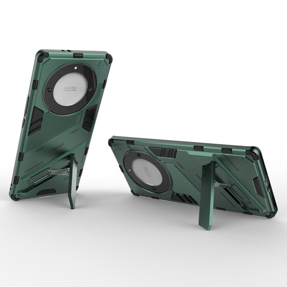 Чохол для Honor Magic 5 Lite, Military kickstand, зелений