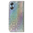 Откидной чехол для Oppo A17, Wallet mandala, серый