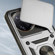 Чехол NOX Camera Slide Xiaomi Poco F7 Pro, CamShield Slide, серебряный