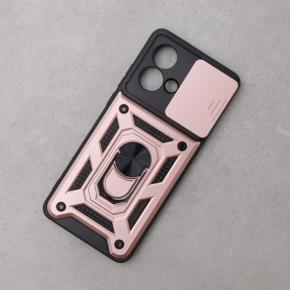 Чехол NOX Camera Slide Motorola Edge 40 Neo, CamShield Slide, розовый rose gold