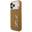 Чехол Karl Lagerfeld Karl Script Logo – с металлическими кнопками для iPhone 17 Pro Max