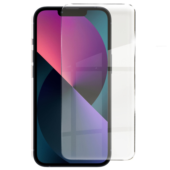 Чохол для iPhone 13, для MagSafe, ERBORD Matt Case, фіолетовий + захисне скло