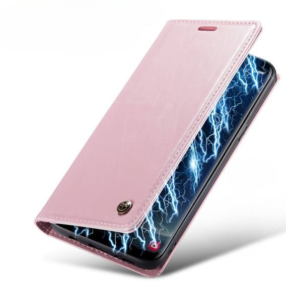 Флип-кейс CASEME для Samsung Galaxy S8, Waxy Textured, розовый