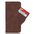 Откидной чехол для Xiaomi Poco F7 Ultra, Card Slot, коричневый