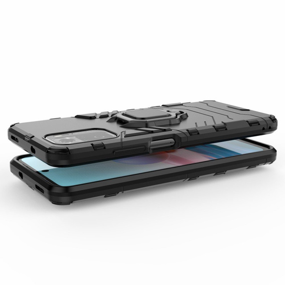 Чoхол до Xiaomi Redmi Note 10/10S, Kickstand Ring, чорний