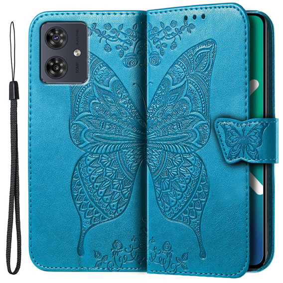 Чохол-книжка для Motorola Moto G54 5G, Butterfly, м'яти