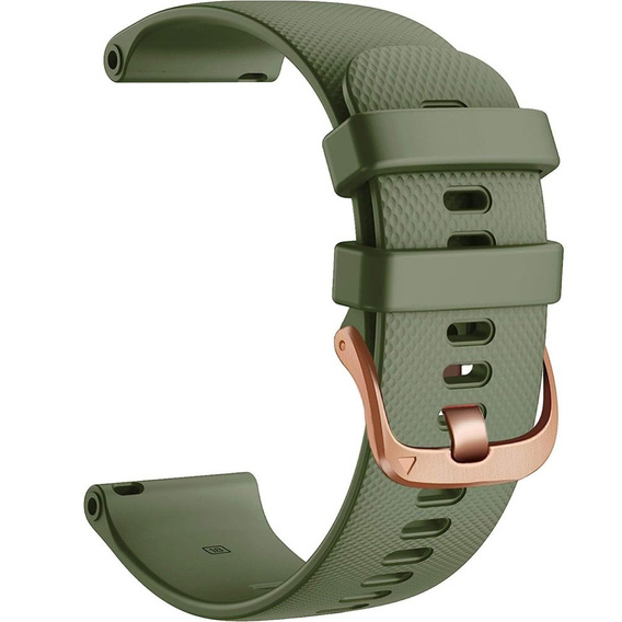 Силиконовый ремешок 20mm, Black/Black Buckle