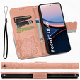 Чохол-книжка для Xiaomi Poco F7 Ultra, Butterfly, рожевий rose gold