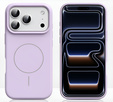 Силіконовий чохол для iPhone 17 Pro Max, для MagSafe, протиударний, фіолетовий