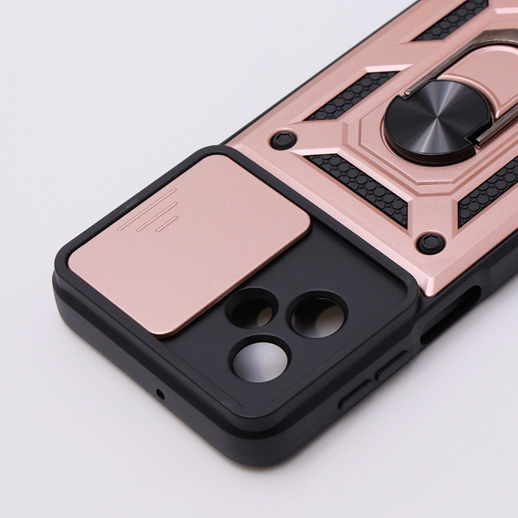 Чохол NOX Camera Slide Motorola Moto G54 5G, CamShield Slide, рожевий rose gold