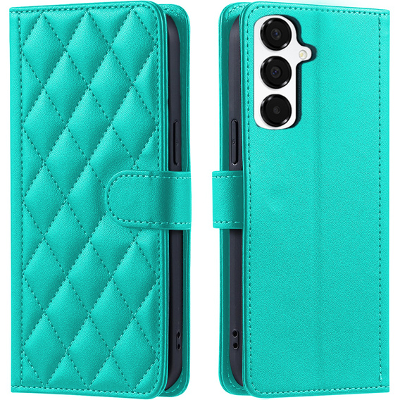 Чохол-сумка для Samsung Galaxy A16, Rhombus Crossbody Leather, зелений