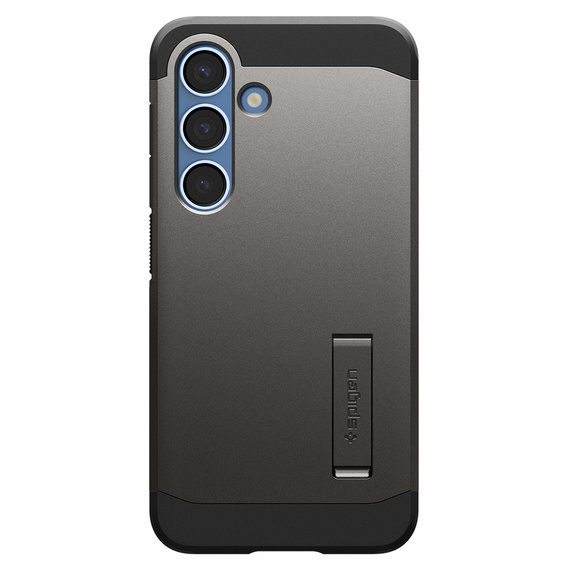 Чехол Spigen для Samsung Galaxy S25, Tough Armor Mag MagSafe, серый + закаленное стекло 9H