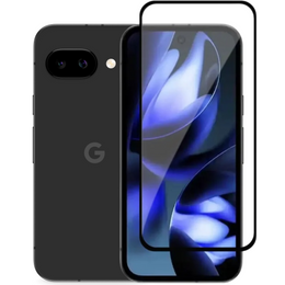 3D загартоване скло для Google Pixel 9A, чорна рамка