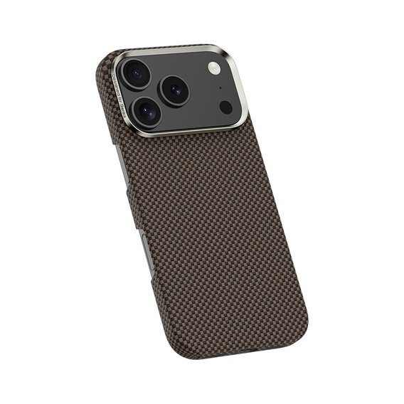 Чехол BENKS Kevlar для Samsung Galaxy S25 Ultra, для MagSafe, Carbon Fiber, чёрный