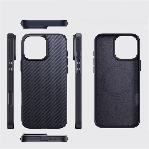 Чохол для iPhone 16 Pro Max, Aramid Fiber Cover, чорний