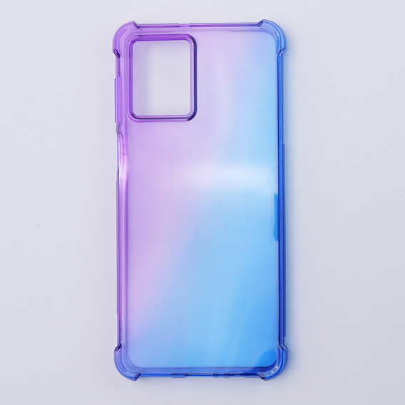 Чехол для Motorola Moto G54 5G, Gradient Dropproof, Фиолетовый / синий