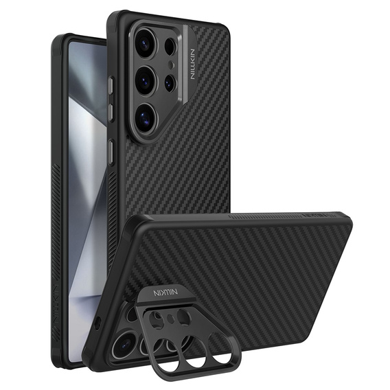 Чехол для Samsung Galaxy S25 Ultra, бронированный Nillkin, Carboprof Case, для Magsafe, чёрный