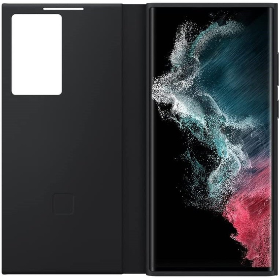 Оригинальный чехол Samsung для Galaxy S23 Ultra, S View Wallet Cover, чёрный