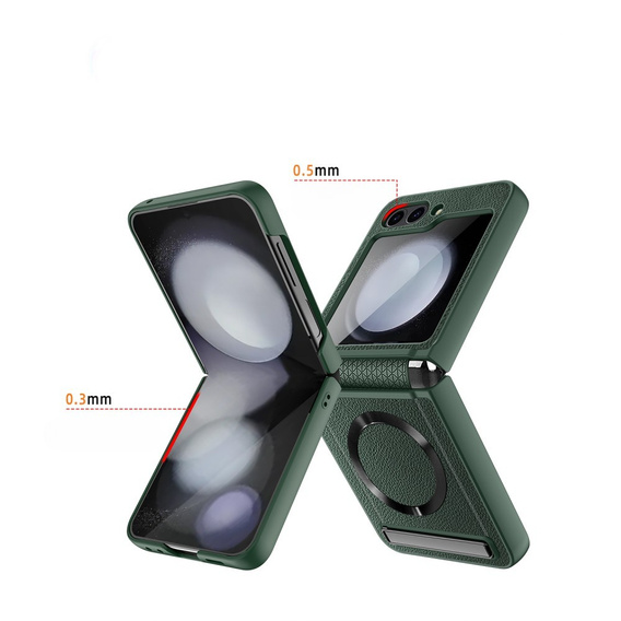 Чехол для ПК Samsung Galaxy Z Flip5 5G, для MagSafe, черный