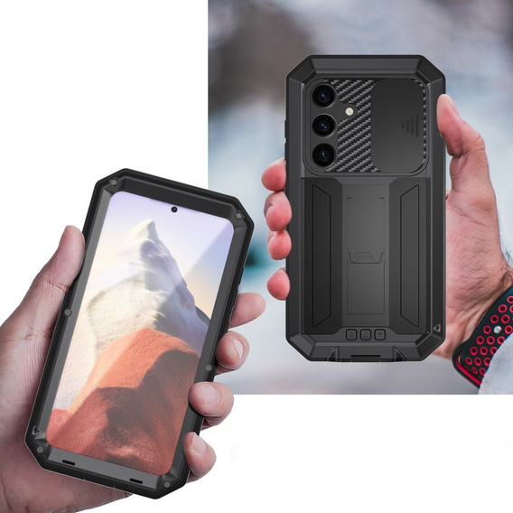 Бронированный чехол для Samsung Galaxy S25, R-JUST, чёрный