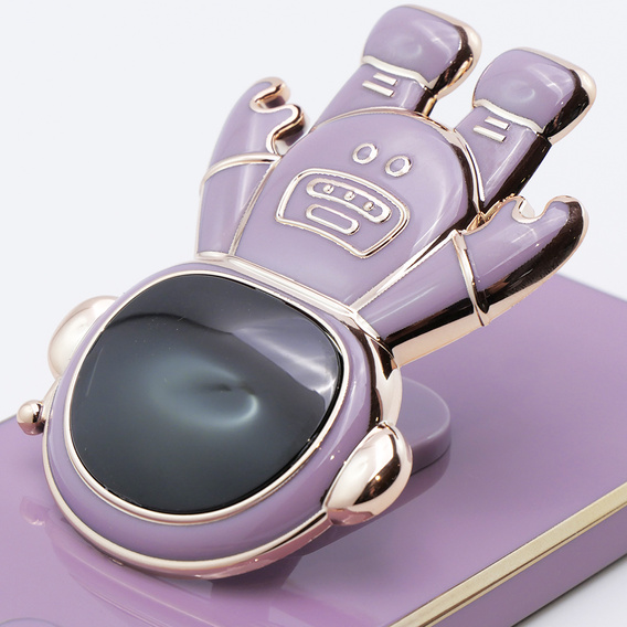 Чехол до Motorola Moto G54 5G, Astronaut, фиолетовый