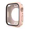 2в1 чехол и защитное стекло для часов Apple Watch 7/8/9 45mm, Pink