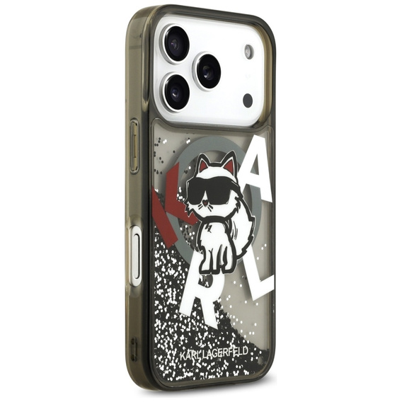 Чехол Karl Lagerfeld Liquid Glitter Choupette MagSafe для iPhone 17 Pro Max