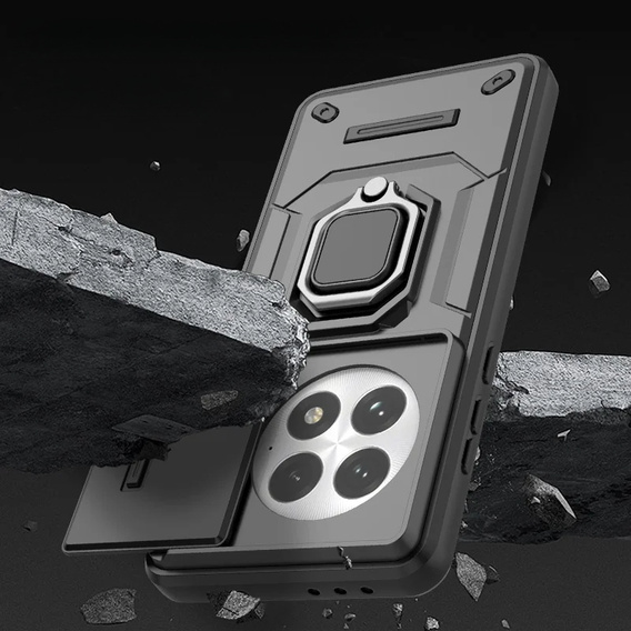 Чохол для OnePlus 13, KickStand Camera Lens, чорний
