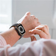 2в1 чохол та захисне скло для годинника Apple Watch 7/8 45mm - Black / Gold