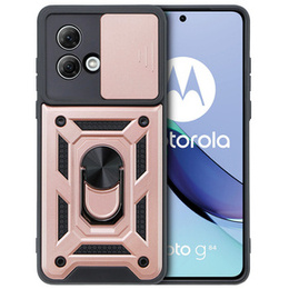 Чехол NOX Camera Slide Motorola Moto G84 5G, CamShield Slide, розовый rose gold