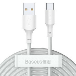 BASEUS Wisdom Kaбель TYPE-C 150CM/5A (2 sztuki) - White