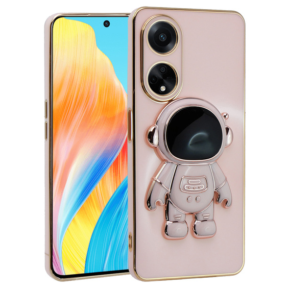 Чехол до Oppo A58 4G, Astronaut, розовый