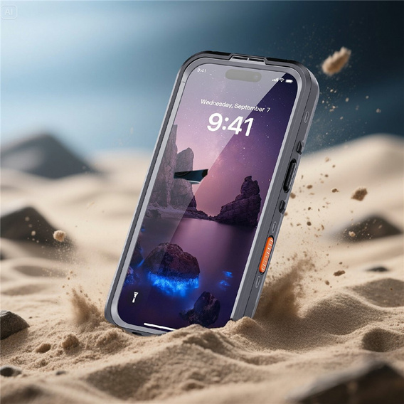 Чохол для iPhone 17, водонепроникний IP68, SHELLBOX MagSafe, чорний