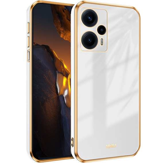 Чохол для Xiaomi Poco F5, Glamour CamShield, білий