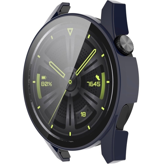 2в1 чехол и защитное стекло для часов Huawei Watch GT 3 42mm, Case, Dark Blue
