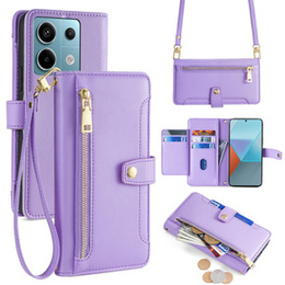 Чохол-книжка для Xiaomi Redmi Note 13 Pro 5G, Wallet Zipper Pocket, фіолетовий