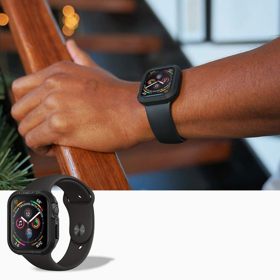Чехол ремешок SPIGEN до Apple Watch 4/5/6/7/SE 44/45mm, Rugged Armor Pro, Black
