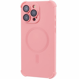 Силіконовий чохол для iPhone 15 Pro Max, магнітна, для MagSafe, рожевий