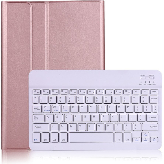 Чохол + клавіатура Samsung Galaxy Tab Tab S7/S8 T870 T875, рожевий rose gold