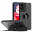 Чехол для Motorola Moto G24 / G24 Power / G04, Frosted Ring, чёрный