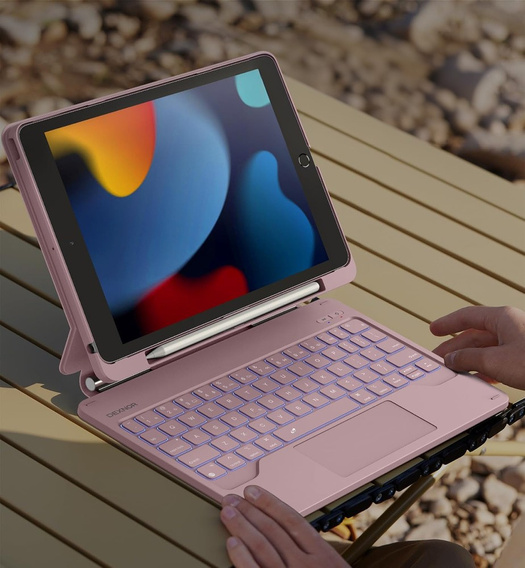 Чехол-клавиатура для iPad 7/8/9 10.2, Dexnor Magnetic Keyboard Touchpad, чёрный
