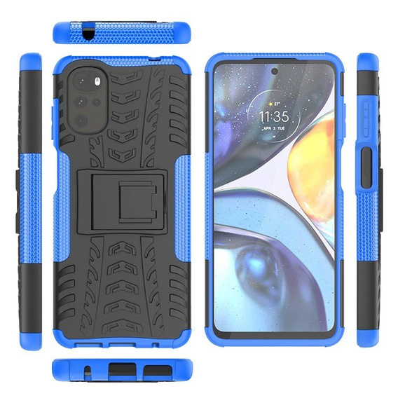 Чехол до Motorola Moto G22, Tire Armor, синий
