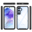 Чехол для Samsung Galaxy A55 5G, Shockproof, с пленкой, чёрный