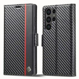 Чохол-книжка для Samsung Galaxy S23 Ultra, Carbon LC.IMEEKE, чорний