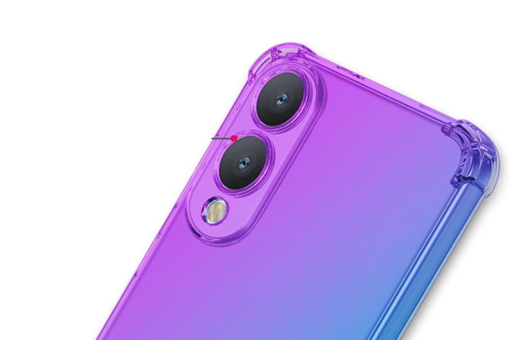 Чехол для Samsung Galaxy S25 Edge, Gradient Dropproof, Фиолетовый / синий