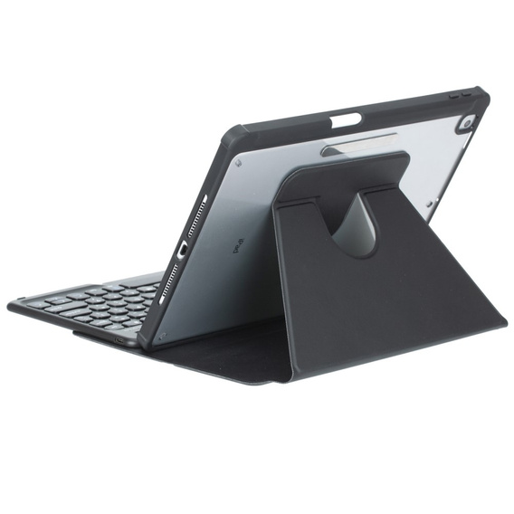 Чехол клавиатура для iPad 11" 2025 A16 (11 gen.) / iPad 10.9" 2022 (10 gen.), Rotary 360° Leather, чёрный