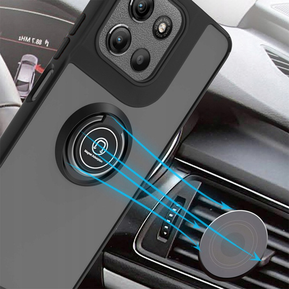 Чехол для Motorola Moto G15 / Motorola Moto G15 Power, Frosted Ring, чёрный