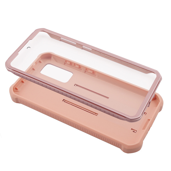 Броньований чохол для Samsung Galaxy S20 FE, Dexnor Full Body, рожевий rose gold