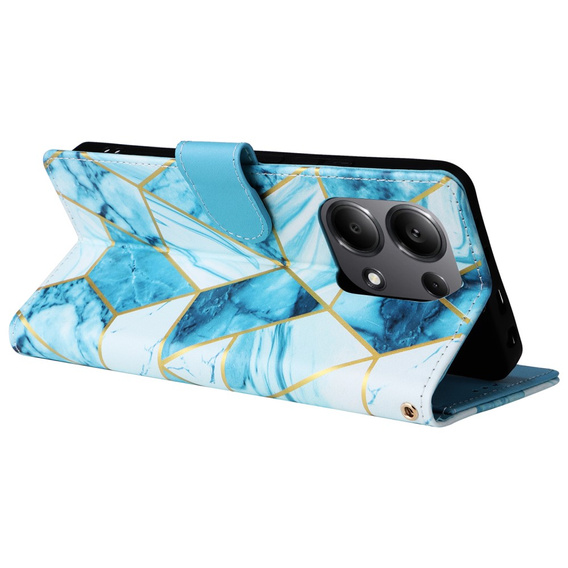 Чохол-книжка для Xiaomi Redmi Note 13 Pro 4G / Xiaomi Redmi Note 14S / Xiaomi Poco M6 Pro 4G, Wallet, Marble м'яти