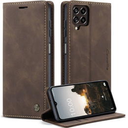 Чехол CASEME для Samsung Galaxy M33 5G, Leather Wallet Case, коричневый